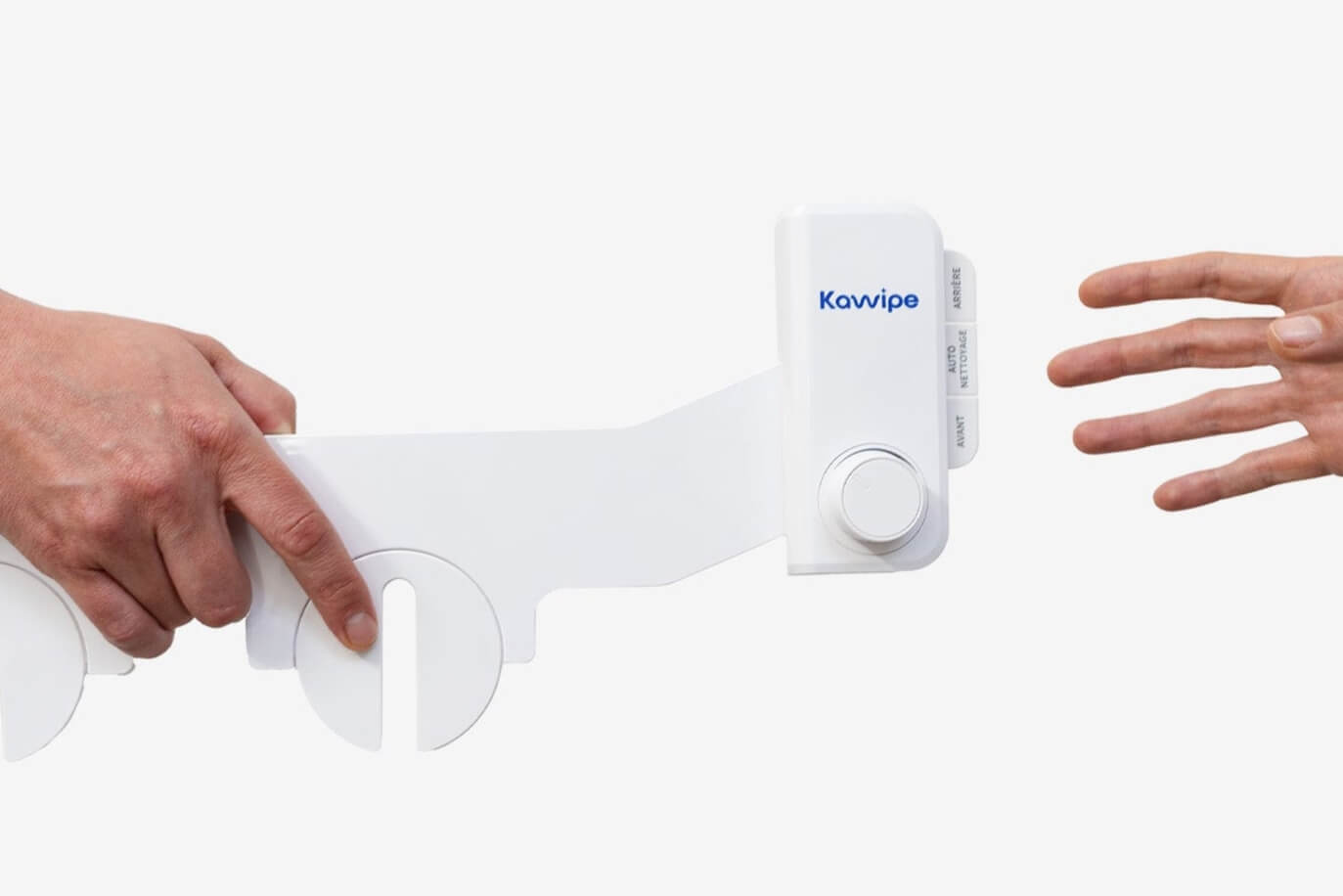 Utilisation facile bidet Kawipe réglage molette pression au quotidien